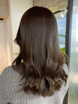 シオン(shion)&nbsp;ダークアッシュロングオリーブベージュ韓国ヘア_ba579892