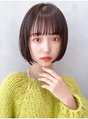Say.ショートボブイメチェンスモーキーカラー前髪３０代表参道