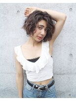 レイドバック(LAID BACK)&nbsp;【代官山LAIDBACK】リッジカールのショートボブ★グレージュ