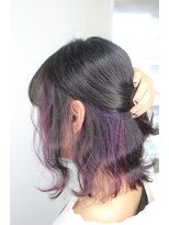 ジウ 上通り(JIU)&nbsp;グレージュ×インナーバイオレット_大人可愛い透明感立体感_小顔