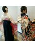 【入学祝】★袴・訪問着着付＋ヘアアレンジ→11000円★