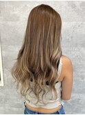 ナチュラルバレイヤージュ【池袋.髪質改善.インナーカラー】