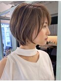 Lond 海気 骨格カバー小顔ショートボブ