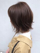 モルニ(MORNI)&nbsp;マロンブラウン_マロンベージュ Aラインボブ かきあげ