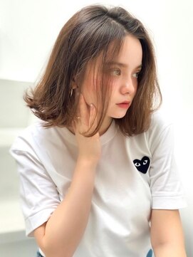 アグ ヘアー ワール イオン徳島前店(Agu hair whirl) 《Agu hair》重め外ハネがおしゃれな結べるボブ