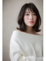 カバーヘア ブリス 上尾西口店(COVER HAIR bliss) シースルーバング大人可愛い暗髪くびれヘア305Z上尾30代40代50代