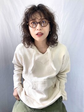 リビング 津田沼(LIVING) ミディアムレイヤー×パーマ