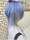 ホワイトブルー×大人ブルー