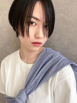 オブジェ シエル(obje't ciel) 【obje't ciel】黒髪ハンサムショート【永田 恵】