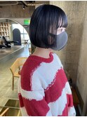 【黒髪ミニボブ】