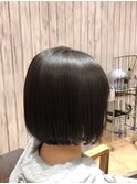☆髪質改善☆ショートボブ×ストレートパーマ【北川】