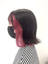 クオレア(CUOREA)&nbsp;インナー×ピンク×外はねボブ