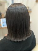 タッセルボブ×ダークグレージュカラー