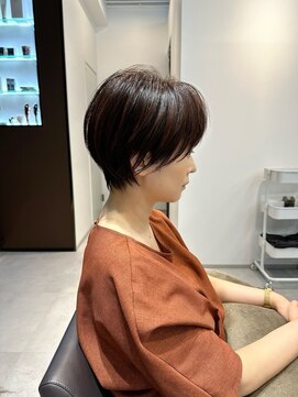 ネイロ 錦糸町(NeiRo) 魅力倍増カールセミディシアーカラーダークアッシュショートヘア