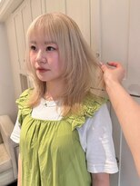 ベレーザ 渋谷(BELEZA)&nbsp;9027渋谷ブロンドミルクティーアッシュホワイト韓国ワンホンヘア