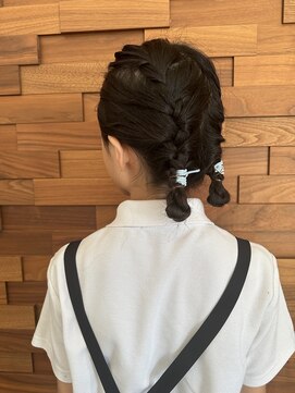 サンクチュアリー ウィズ コネクト(Sanctuary with connect) 三つ編みツイン団子