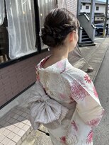 ヒビ(HIBI)&nbsp;浴衣ヘアアレンジ