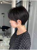 小顔◎大人ショートボブ丸みショートカットマッシュショート
