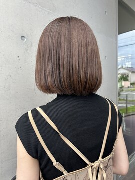 アチーブ ヘア デザイン(achieve hair design) ブリーチなしグレージュカラー透明感×立体感30代40代大人可愛い
