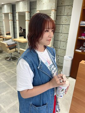 シンス(Since) レイヤーパーマ／暖色カラー／ゆるかわ 里見美穂