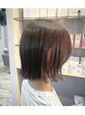 切りっぱなしボブ