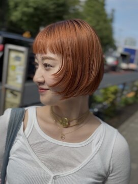 アクト 原宿(ACT) 顔まわりレイヤー×ハイトーンミニボブ