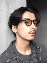 原宿フェザーパーマニュアンスパーマ波巻きパーマセンターパート