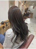 細めグレージュハイライト