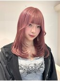 12561ラベンダーミルクティーワインレッドボブチェリーレッド