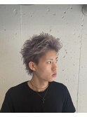 ブリーチありのシルバーカラー