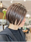 丸みある束感ショートボブ！