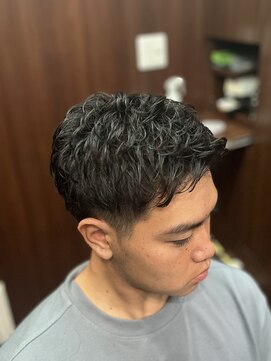 ヒロギンザ 青山店(HIRO GINZA) 30代40代ツーブロックアップバング＋アイロンパーマ
