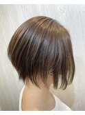 前下がりショートボブ×マットアッシュ♪【妙典】