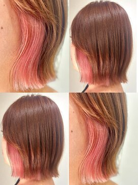 グルグル 新小岩店(GULGUL) インナーカラー イヤリングカラー ピンクカラー【佐藤】