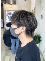 ベルバイグレイス(BELLE by grace)&nbsp;コントラストハイライト×緩めフェザーパーマ