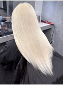 【ハイトーンカラー】ホワイトブロンド