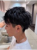 シャドウパーマ/メンズマッシュパーマ/韓国