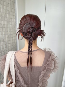 【misa】カチモリアレンジ/結婚式ヘアアレンジ/参列ヘア