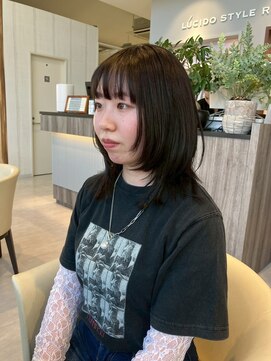 ルシードスタイルレーヴ(LUCIDO STYLE REVE) 【長野市/東和田】顔周りレイヤー×ツヤ髪