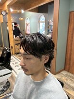 スタンドバーバー 柏(STAND BARBER) MEN’S HAIR/サーフカール/刈り上げセンターパート/柏