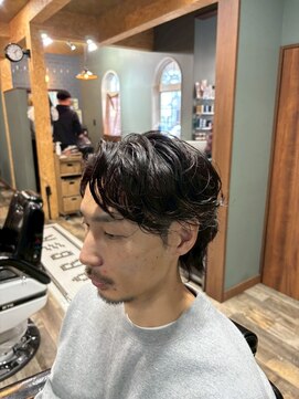 スタンドバーバー 柏(STAND BARBER) MEN’S HAIR/サーフカール/刈り上げセンターパート/柏