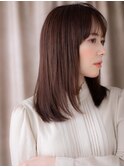 大人美人艶感ストレート美髪セミロングレイヤー320Z越谷30代40代