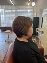 マルクヘアケア(MALQ HAIR CARE) まろやかベージュの大人ショートボブ