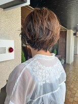 フィルム(FiLMs)&nbsp;透明感ライトブラウン/マッシュショート/パーマ