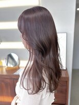 ヘアー アイス 御器所本店(HAIR ICI)&nbsp;ブリーチなし透明感カラーマロンブラウン秋カラー冬カラー
