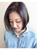 ミニボブ ネイビーグレージュ