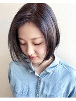 アキラ 名谷店(akira) ミニボブ ネイビーグレージュ