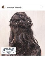 グランアージュ 北千住(grandage)&nbsp;アレンジハーフアップ