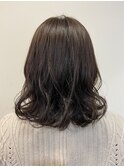 ミディアムヘアカラー