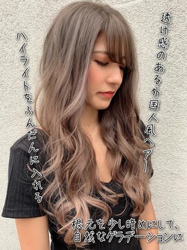 フィーネ 柏(Fi-Ne) 透け感外国人風ヘアー＃ミルクティーベージュ＃柏